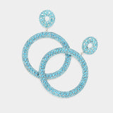 Zara Rhinestone Circle Earrings