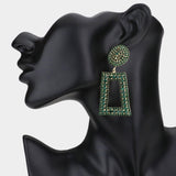 Shavon Rectangular Rhinestone Earrings