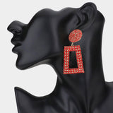 Shavon Rectangular Rhinestone Earrings