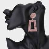 Shavon Rectangular Rhinestone Earrings
