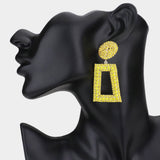 Shavon Rectangular Rhinestone Earrings