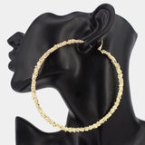 Zelda Oversized Metal Hoop Earrings