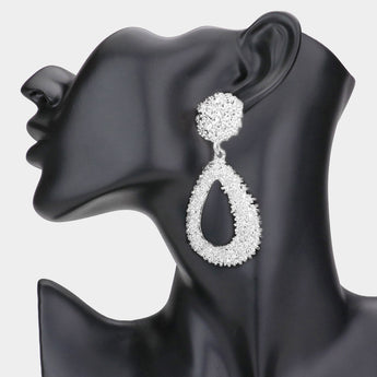Mia Teardrop Metal Earrings