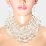 Boss Lady Chunky Pearl Necklace Set