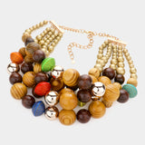 Abagail Wood Layered Necklace