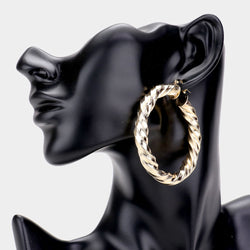 Twisted Hoop Earrings