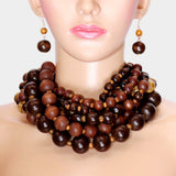 Boss Lady Chunky Pearl Necklace Set