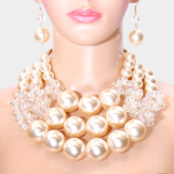 Nevaeh Pearl Necklace Set