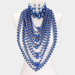 Glam Girl Blue Necklace Set
